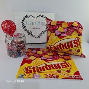 Starburst Fruit Chews Original Candy Wrapper Pillowcase 2 Piece Set